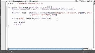 Objective C Programming Tutorial 57 Introduction to Arrays YouTube