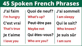 Learn Common French Phrases for Everyday life in 8 minutes