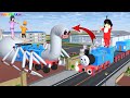 Yuta dan Mio Bertemu Kereta Thomas Dan Thomas Exe || Sakura School