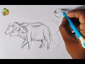 A farmer with his cows/simple drawing/RK Art's(Raja)