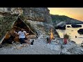 3 DAYS solo survival (NO FOOD, NO WATER, NO SHELTER) Catch and Cook, CRAB, SNAKE. Bushcraft Camping