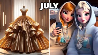 ✨Choose Your Dress According To Your Birthday Month \u0026 See Your Disney Princess Elsa👗👸❤️😍 #frozen