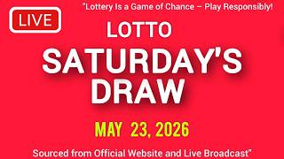 The National Lottery Lotto Draw Live results from Saturday 23 May 2026 | tonight lotto