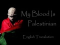 My Blood is Palestinian (Dami Falasteeni) Translation