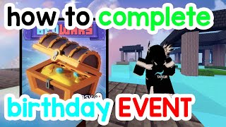 How to complete ANNIVERSARY EVENT (Roblox Bedwars) 🔥⚔️