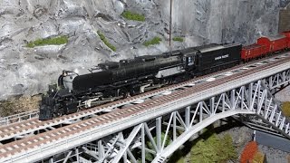 Trix 22115 Big Boy on a Model Railroad Train Layout