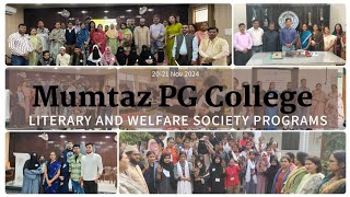 LITERARY AND WELFARE SOCIETY PROGRAMS at Mumtaz PG College Lucknow 20-21 Nov'24❤️ #college #lucknow