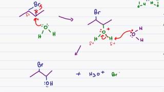 Halohydrin Formation - Alkene Reaction Mechanism