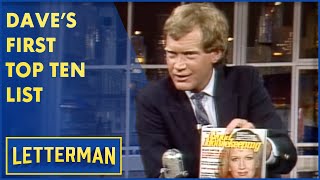 Dave's First Top Ten List: Top Ten Words That Almost Rhyme With "Peas"  Letterman