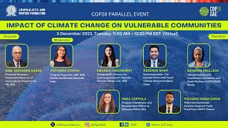 COP28 Event: Impact of Climate Change on Vulnerable Communities
