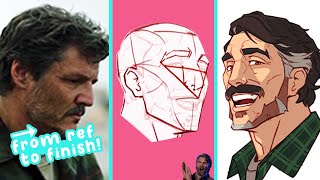 how to DRAW DYNAMIC FACES! | Full Drawing Process - Real Time