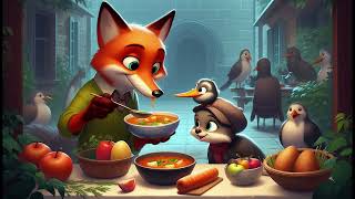 The Greedy Fox and the Stork’s Wisdom