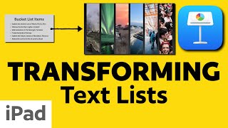 Keynote Mastery: Transforming Text Lists into Captivating Visuals