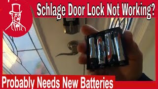 How to Change the Batteries on a Schlage Keypad Deadbolt Smart Door Lock