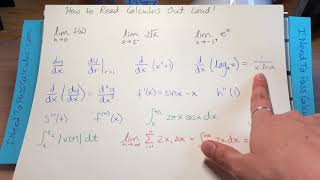 HOW TO READ CALCULUS OUT LOUD! | LIMITS, DERIVATIVES & INTEGRAL SYMBOLS