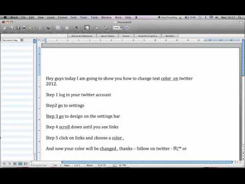 How to change twitter text color 2012 How to change twitter text color 2012