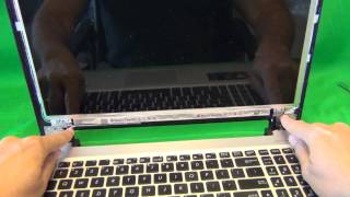 ASUS S56C S56CA Laptop Screen Replacement Procedure