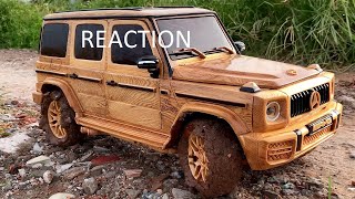 REACTION Wood Carving - 2021 Mercedes-Benz G63 AMG - Woodworking Art