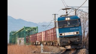 春休みの篠ノ井線 EF64EH200貨物 おはようライナー 115系 2018032931