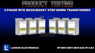 3-Phase Wye Buck/Boost Step-Down Transformer - 480V Wye Primary - 380Y/220 Wye Secondary - 4.8 Amps