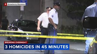 3 homicides within 45 minutes across Philadelphia in Memorial Day weekend violence