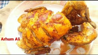 whole steam chicken recipe/lahori chargha recipe/steam chicken without oven/@arhumali