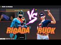 RUOK FF VS RIGADA | HACKER VS AIMBOT FREE FIRE - MOST DANGEROUS ROOM