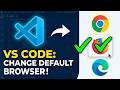 How to Set Default Browser in VS Code | Fix Live Server Opening in Wrong Browser