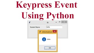 Keypress Event using Python
