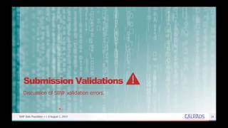 SINF Data Population - (Module D) - Input Validation Errors
