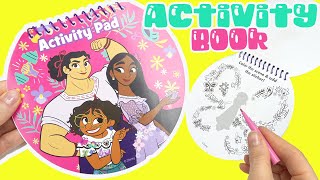 Disney Encanto Coloring Activity Book and Stickers with Mirabel and Isabela Dolls