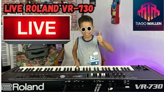 LIVE TIAGO MALLEN - ROLAND VR-730  (NORLAND,UMA JUNÇÃO DE ROLAND COM NORD) #live #teclado #keyboard