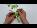 วิธีพับเหรียญโปรยทาน ดอกกังหันลม diy flower ribbon