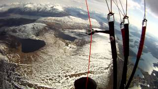 paragliding in the montain of Hareid