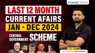 LAST 12 MONTH CURRENT AFFAIRS FOR SSC \u0026 RAILWAY EXAMS | CENTRAL GOVT JOB SCHEMES |  VIJAYRAGHUL