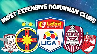 Top 16 Most Valuable Clubs in Romanian Liga 1! (FCSB, Rapid, CFR Cluj... )