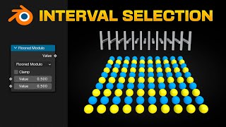 Even and Odd and Advanced Selections with MODULO in Blender - Geometry Nodes