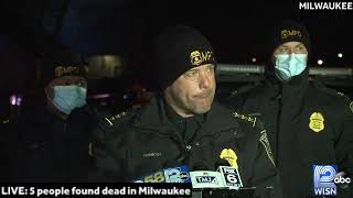 LIVE: Police speak about 5 homicide victims found at 21st & Wright in Milwaukee