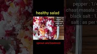 sprouts and beetroot healthy salad |