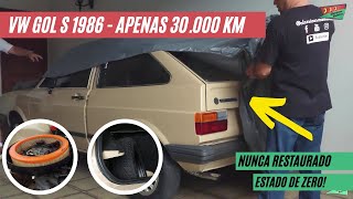 VW GOL S 1.6 1986 - 30.000 Kms ORIGINAIS - NUNCA RESTAURADO | Série Volkswagen