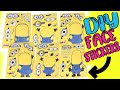 Despicable Me 4 Movie DIY Silly Face Stickers with Minions and Gru Dolls