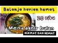 Belanja harian 20 ribu, masak menu akhir bulan ternikmat