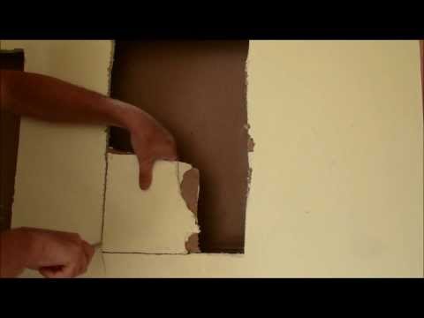 Drywall Repair Tip - Cut the Patch, then cut the Hole Drywall Repair Tip - Cut the Patch, then cut the Hole