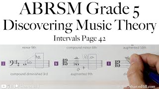 ABRSM Discovering Music Theory Grade 5 Intervals Page 42 with Sharon Bill