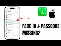 How To Fix Face ID and Passcode Missing in Settings On iPhone | Touch ID and Passcode Missing