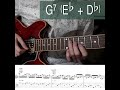 Triad Pairs on Guitar - Quick Jazz Fusion Lick in C major (free TABs)