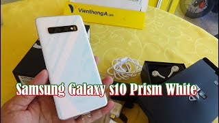 Unboxing Samsung Galaxy s10 Prism White