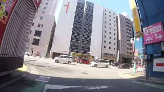 博多駅駐車場から 博多駅筑紫口まで Fukuoka.Hakata.CarPark .To.Hakata.st