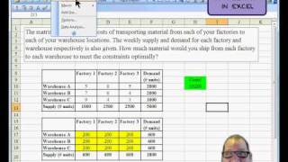 Spreadsheet Optimization with Excel