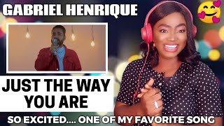 GABRIEL HENRIQUE - Just The Way You Are (Bruno Mars Cover) REACTION!!!😱 | SINGER REACTS